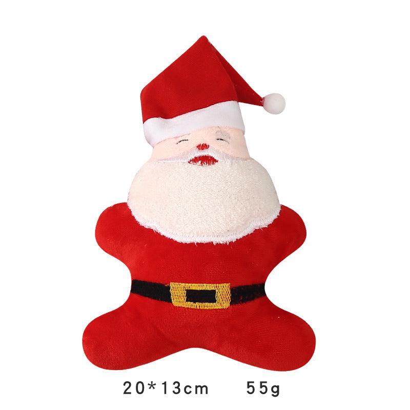 Plush Christmas Dog Bone Toy – Soft Holiday Chew Toy for Dogs, Festive Pet Gift & Decoration