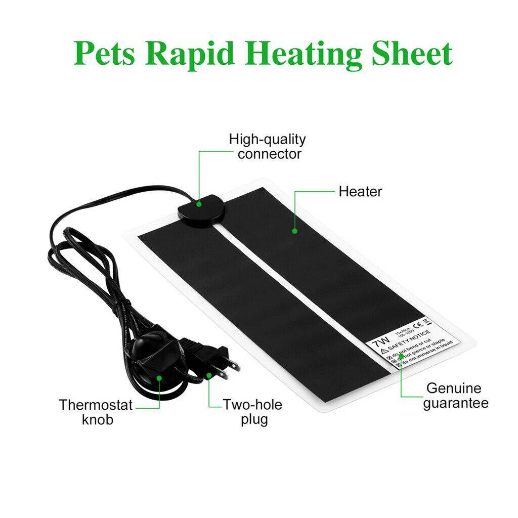 Pet Reptile Terrarium-Heizkissen-Heizmatte Mit Thermostatregler EU-Stecker