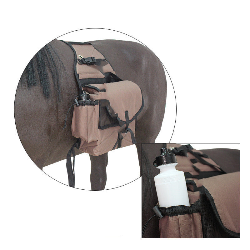 Equestrian Waterproof Wear-resistant Saddle Bag Riding Backpack
