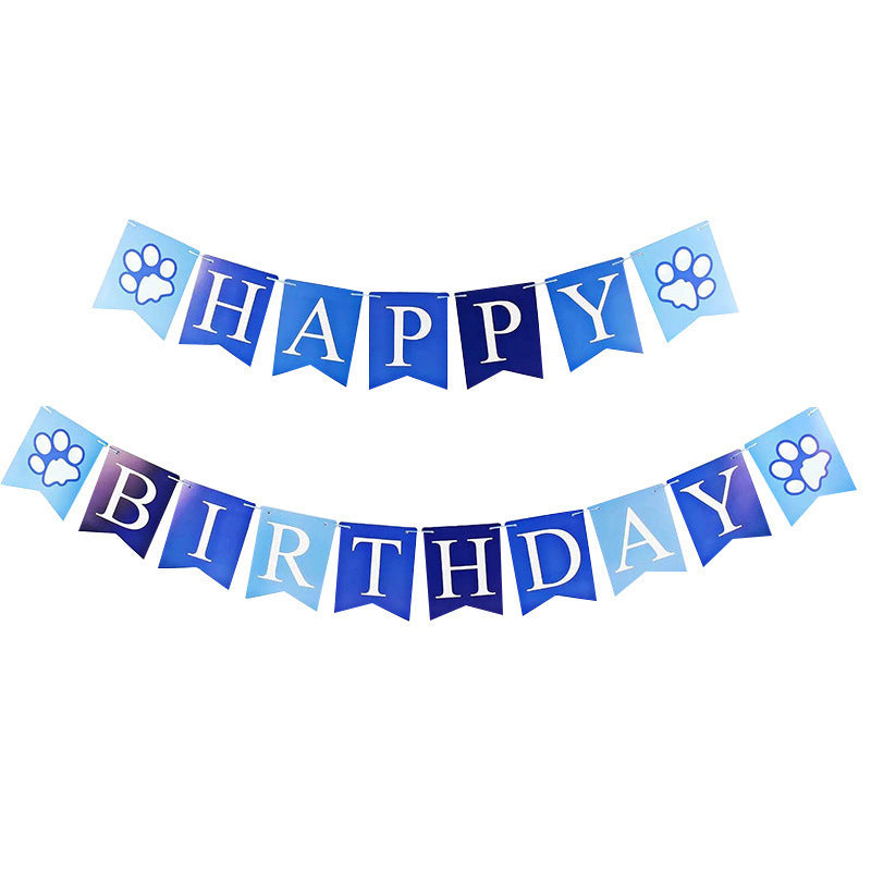 Cute Pet Birthday Party Scarf – Pull Flag, Bib, Hat & Bow Tie Set, One Size Fits All