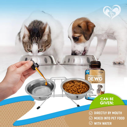 Beloved Pets Herbal Dewormer for Cats & Dogs – 2 oz Drops