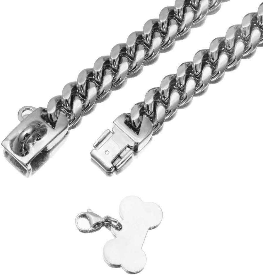 Pawsh Links Stainless Steel Cuban Link Collar