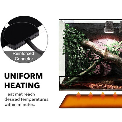 Pet Reptile Terrarium-Heizkissen-Heizmatte Mit Thermostatregler EU-Stecker