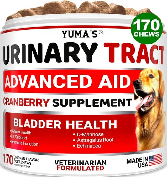 Yuma’s UTI Support Chews for Dogs – 170 Soft Treats