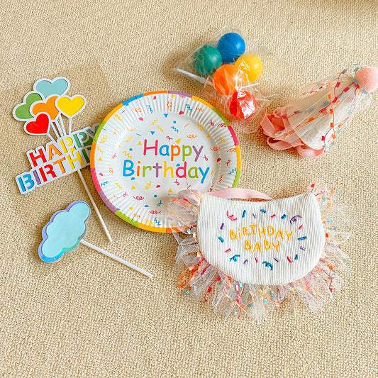 Pet Birthday Party Set – Dog/Cat Hat, Bandana Bib & Decorations – Cute Outfit for Pet Birthday Celebration