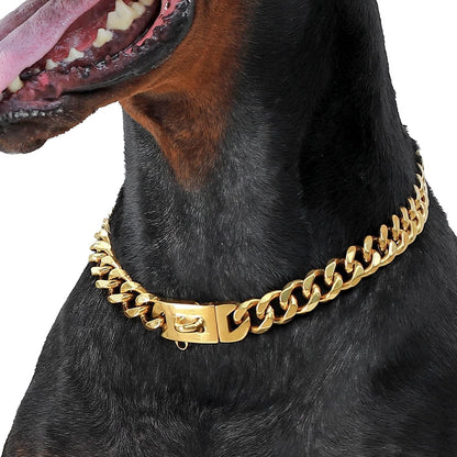 Pawsh Links Stainless Steel Cuban Link Collar