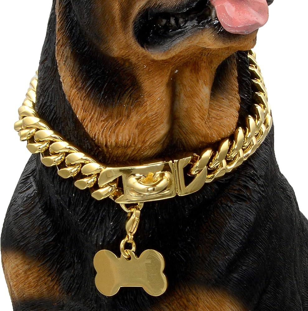 Pawsh Links Stainless Steel Cuban Link Collar