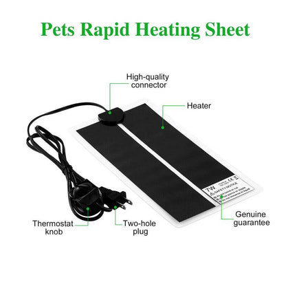 Pet Reptile Terrarium-Heizkissen-Heizmatte Mit Thermostatregler EU-Stecker