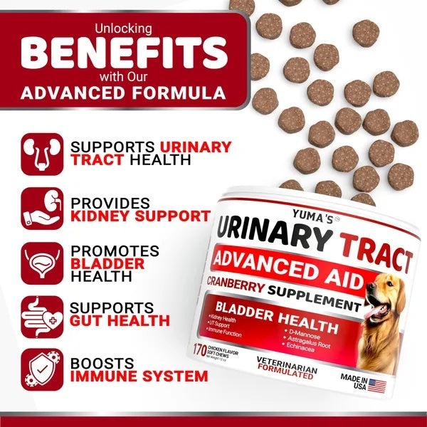 Yuma’s UTI Support Chews for Dogs – 170 Soft Treats