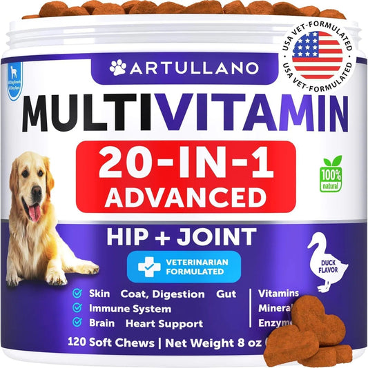 Artullano 20-in-1 Multivitamin Chews for Dogs – 120 Tablets