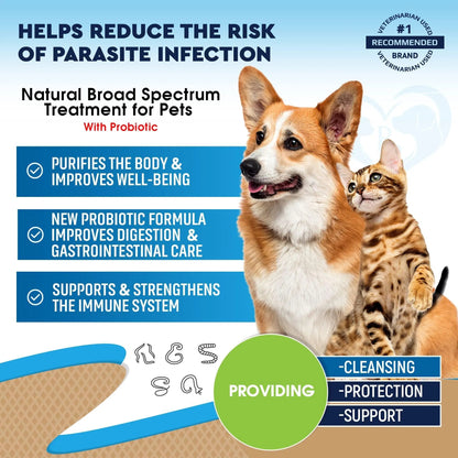 Beloved Pets Herbal Dewormer for Cats & Dogs – 2 oz Drops
